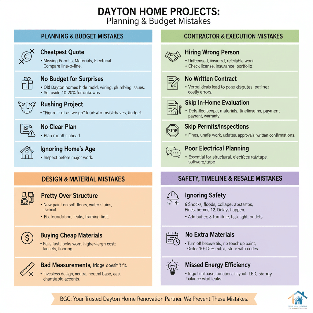 Home Remodeling Mistakes 