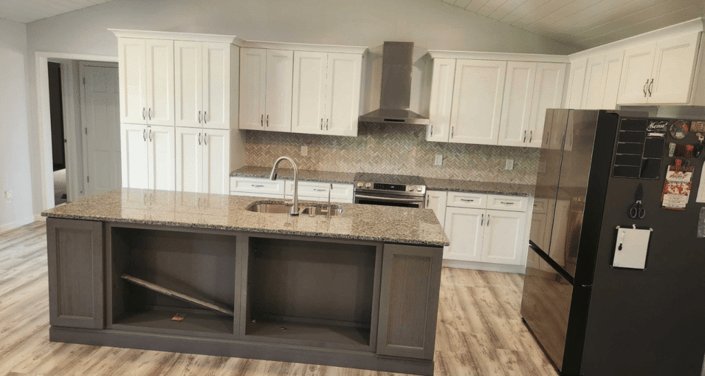 How to Convert a Kitchen Desk into a Pantry