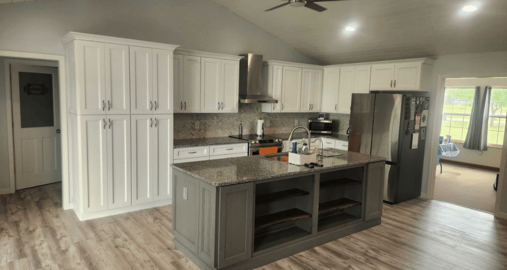 How to Convert a Kitchen Desk into a Pantry