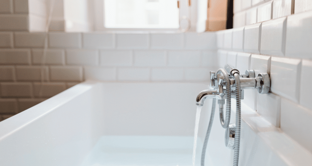 convert walk in shower to tub